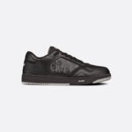 B27 Low-Top Sneaker Black Dior Oblique Galaxy Leather with Smooth Calfskin and Suede