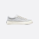 B33 Sneaker White Smooth Calfskin and Dior Oblique Jacquard