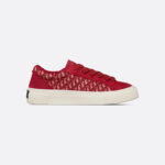 B33 Sneaker - LIMITED AND NUMBERED EDITION Red Dior Oblique Mohair and Suede