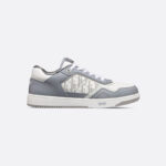 B27 Low-Top Sneaker Dior Gray Smooth Calfskin and White Dior Oblique Galaxy Leather