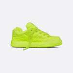 B9S Skater Sneaker, LIMITED AND NUMBERED EDITION Fluorescent Yellow Cannage Kumo Satin