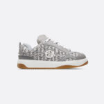 B9S Skater Sneaker – LIMITED AND NUMBERED EDITION Silver-Tone Cannage Cotton Tweed