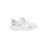 Track Sneaker in white mesh and nylon