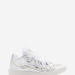 CURB SNEAKERS IN CRINKLED METALLIC LEATHER