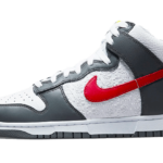 Nike Dunk High Embossed Basketball Gray Red