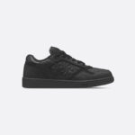 B27 Low-Top Sneaker Black Grained Calfskin and Black Dior Gravity Leather