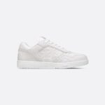 B27 Low-Top Sneaker White Grained Calfskin and White Dior Gravity Leather