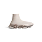 SPEED 2.0 FULL CLEAR SOLE RECYCLED KNIT SNEAKER IN LIGHT BEIGE