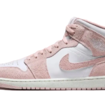 Air Jordan 1 Mid Pink Suede