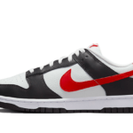 Nike Dunk Low Black White Red